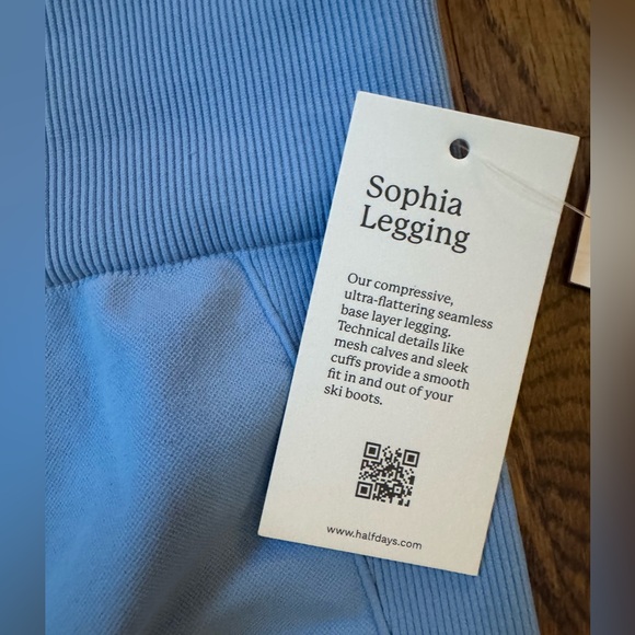 Halfdays Sophia leggings - forget me not blue - size large - NWT! - Picture 3 of 5